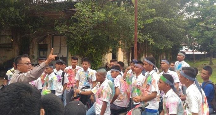 Pelajar Konvoi di Jalan SM Raja Sibolga, Pengendara Resah 1 konvoi