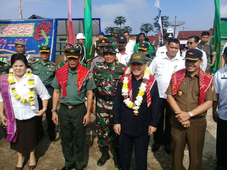 Bupati Karo Buka TMMD Ke 101 Wilayah Kodim 0205/TK 1 pembukaan tmmd