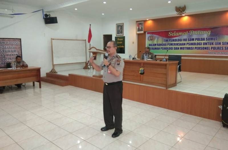 Puluhan Personil Polres Sibolga dan Tapteng Ikuti Tes Psikologi 1 testt