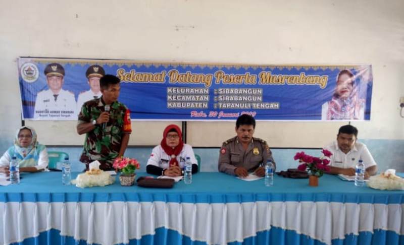 Babinsa Ikut Musrenbang di Sibabangun 1 mus