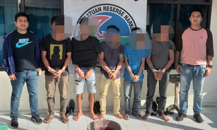 Asik Nyabu, 5 Warga Taput Diciduk Polisi 1 Polres Tapanuli Utara