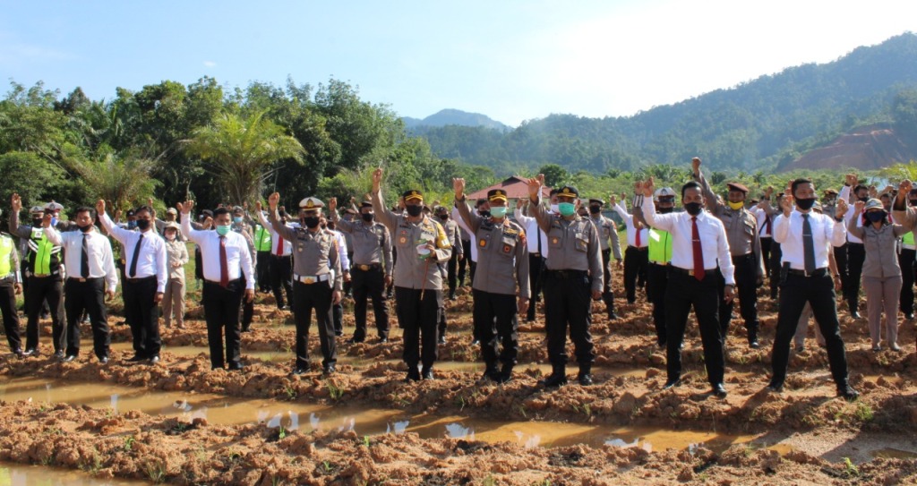 Kapolres Tapteng Tanam Jagung Dukung Ketahanan Pangan 1 WhatsApp Image 2020 07 20 at 17.24.49