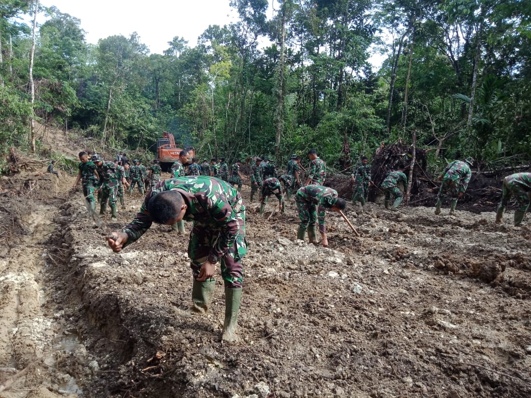 TMMD Gunungsitoli Satgas TMMD 110 di Lokasi Sasaran