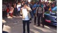 Presiden RI Joko Widodo saat Tiba di Lokasi dan Meneteskan Air Mata