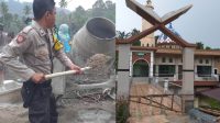 Bripka Pol Bripka Junior Hutabarat dan Kondisi Masjid yang Sudah Rampung 95 Persen
