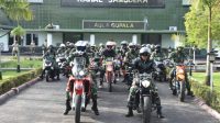 Danrem 023/KS Danrem 023/KS, Kolonel Inf Febriel Buyung Sikumbang bersama para Dandim jajaran dan para Perwira Korem 023/KS melaksanakan Touring