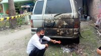 Mobil Wartawan TV di Sumut Dibakar OTK, Diduga Terkait Pemberitaan FOTO: Dok_Istimewa