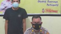 Warga Pargadungan Ditangkap Polisi, Terduga Pelaku Pembakar Mobil Anggota DPRD Tapteng Paparan Tersangka di Mapolres Tapteng. (Foto: dok_istimewa)