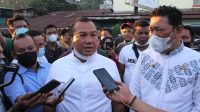 Foto: Wali Kota Sibolga Jamaluddin Pohan Didampingi Wakilnya Pantas Maruba Lumbantobing saat Memberikan Keterangan kepada Wartawan. (Dok_Istimewa)