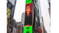 Wajah Raisa Terpampang di Times Square New York Foto: Instagram
