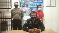 Istri dan Anak di Tapteng, Suami Ditangkap Polisi di Sibolga Paparan Tersangka di Mapolres Sibolga. (dok/istimewa)