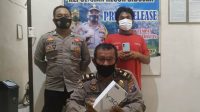 KAS Tak Tahu Apakah Wanita di Salon Itu Sedang Tidur Paparan Tersangka di Mapolres Sibolga. (Foto: dokj/istimewa)