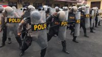 Polisi di Sibolga Latihan Penanggulangan Huru-hara, Ada Apa? Personel Polres Sibolga yang Ikut Latihan. (Istimewa)