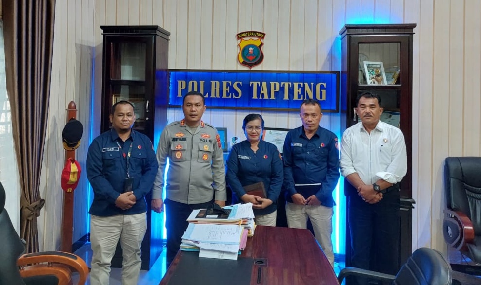 Tahapan Pemilu Serentak 2024 Dimulai, Bawaslu Temui Kapolres Tapteng 1 IMG 20220726 103317