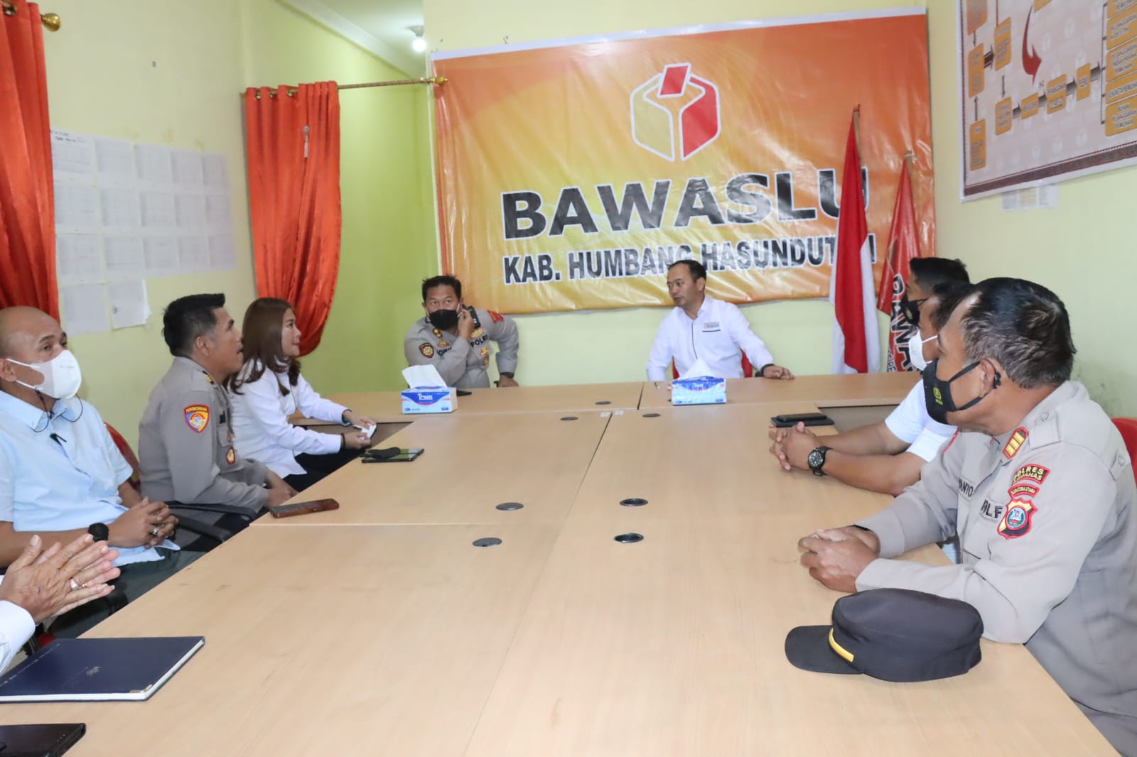 Kesiapan Pemilu 2024, Kapolres Humbahas Koordinasi ke Bawaslu 1 IMG 20220810 WA0087