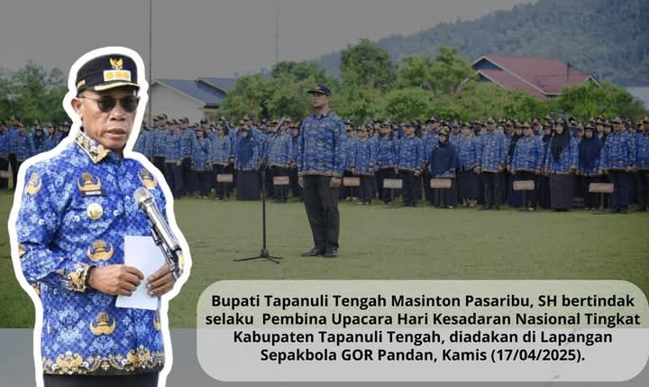 Apel Hari Kesadaran Nasional, Bupati Tapteng: Dalam Bekerja ASN Wajib Pedomani UU ASN 1 IMG 20250421 130915