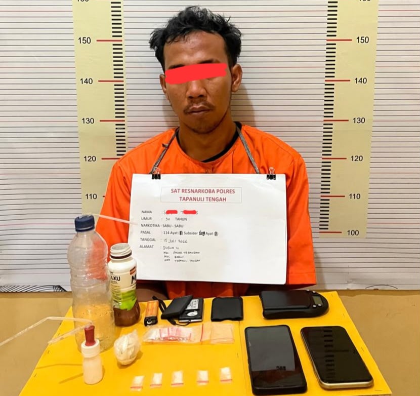 Polisi Tangkap Seorang Nelayan di Barus Terkait Narkotika 1 IMG 20260716 205108