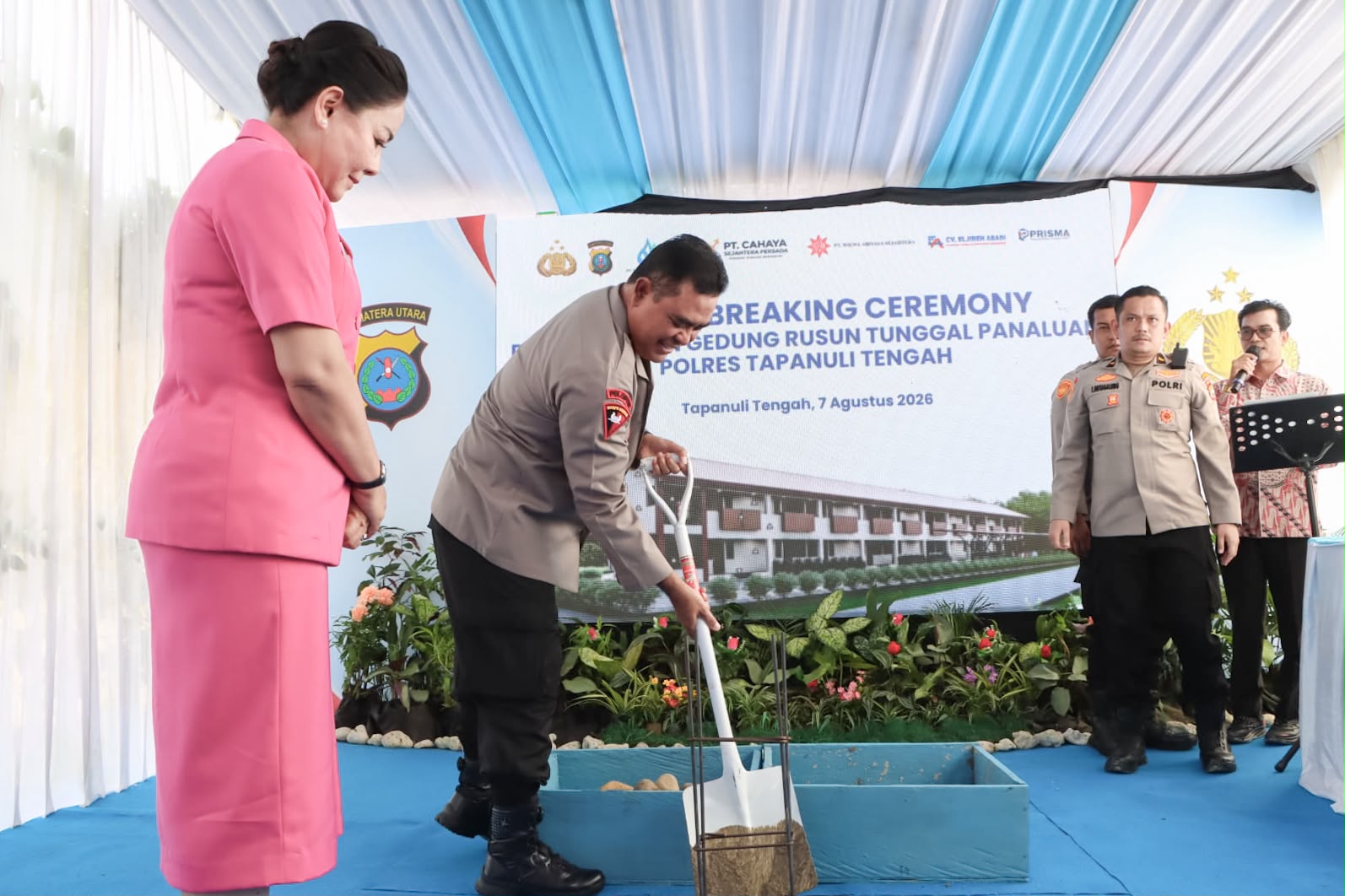 Kapolda Sumut Groundbreaking Pembangunan Rusun Polres Tapteng 1 WhatsApp Image 2026 08 07 at 21.13.26